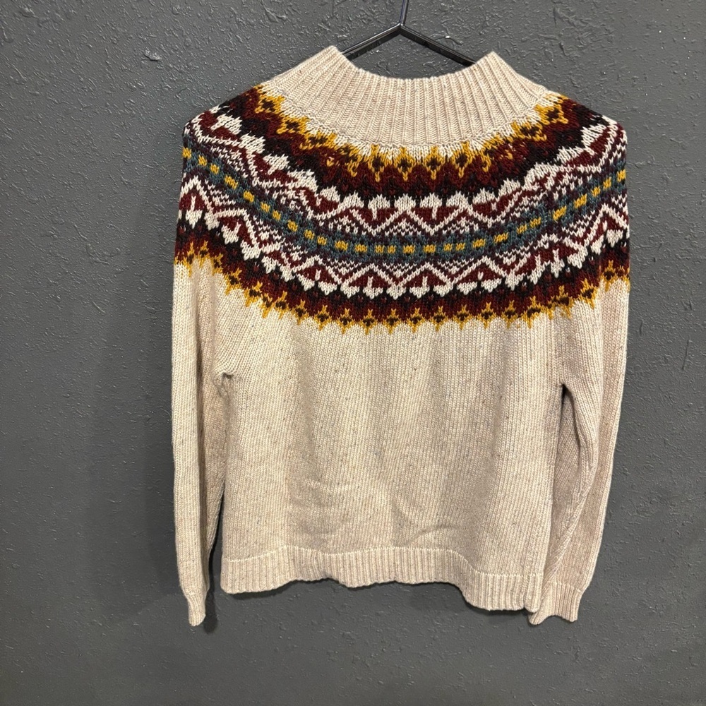 Women’s Sahalie Cream Fair Isle Sweater - Picture 5 of 5